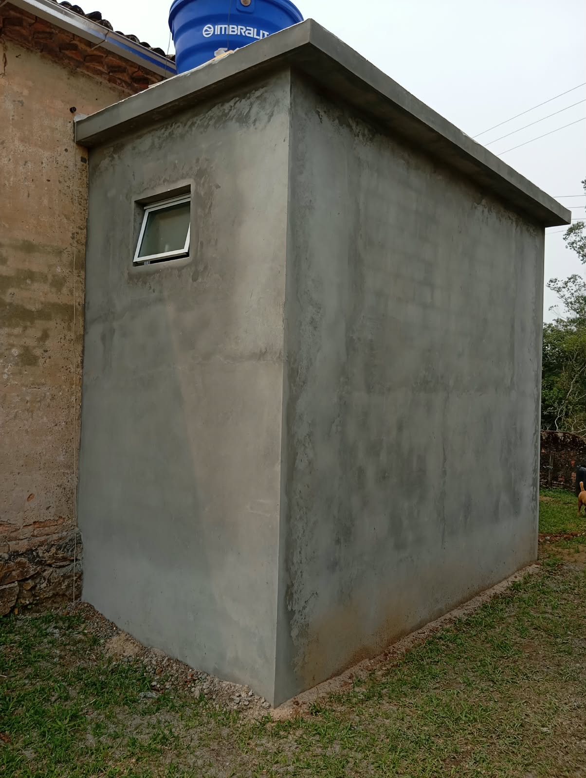 Parede externa rebocada